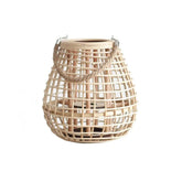 Handheld rattan candle holder outdoor floor lamp - Clowas